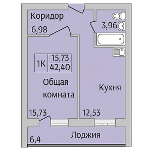 Однокомнатная квартира